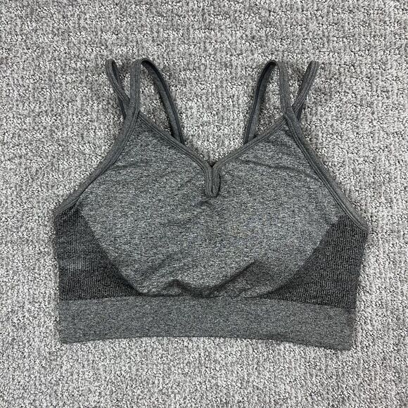 Zella Body Bralette Womens 2XL Gray Seamless Longline Yoga Athletic Workout - Picture 1 of 6